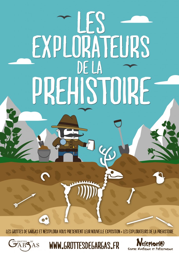 Affiche les explorateurs de la préhistoire © CCC Saint Laurent de Neste